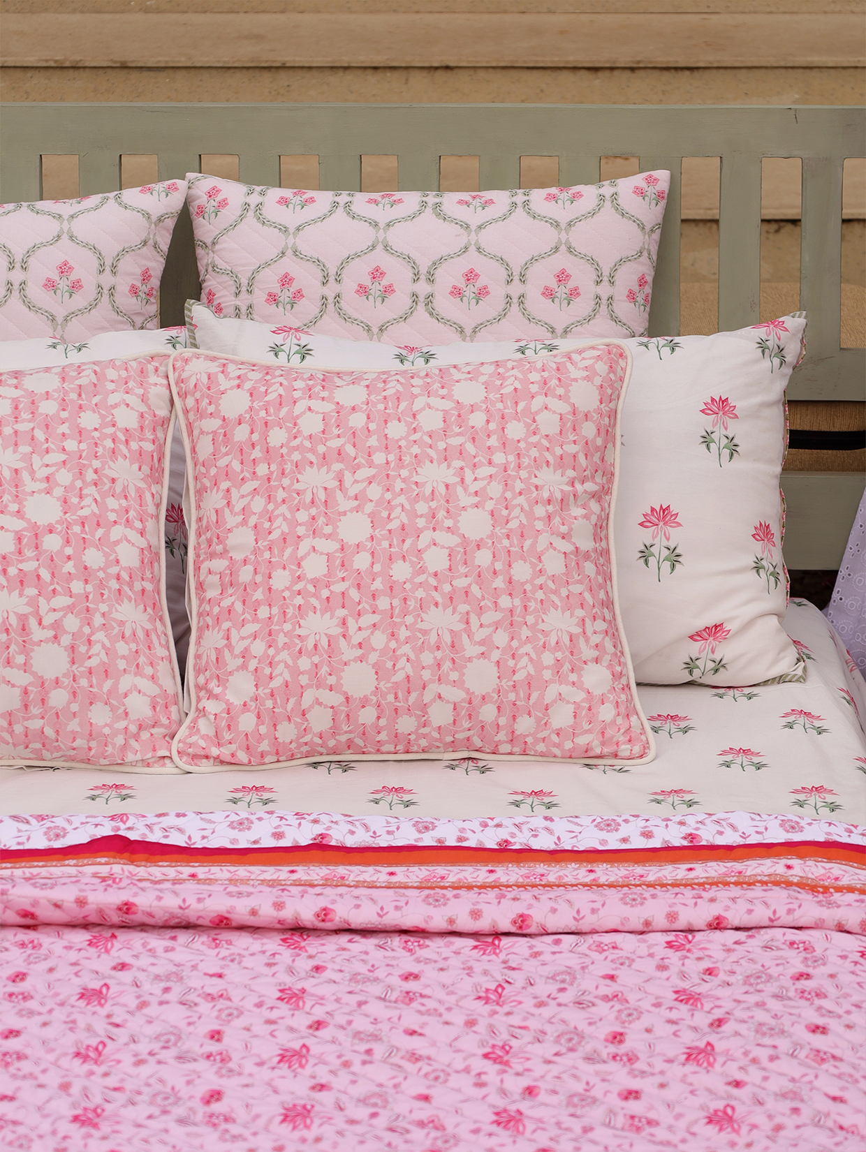 Zahra Mulmul Quilted Sham (Set of 2)