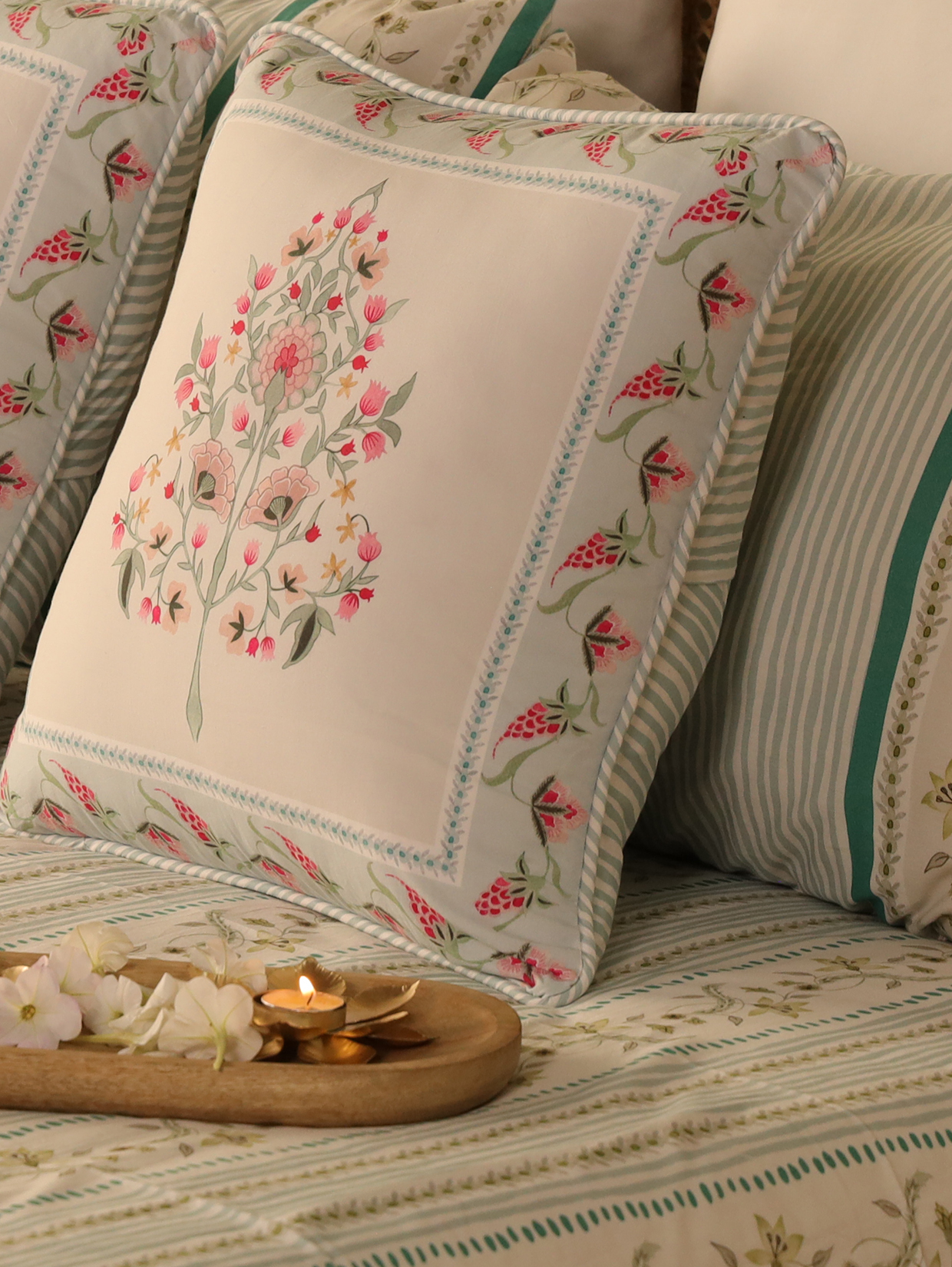 Firdaus Percale Cushion Cover (Set of 2)